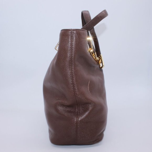 Michael Kors Jet Set Dark Brown Pebble Leather Tote - New with defects - Picture 4 of 15